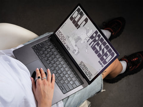 Cold Pressed 05 Macbook 14 Inch Mockup